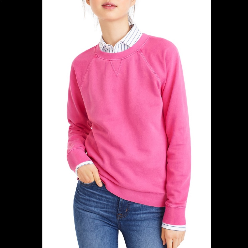 EUC J. Crew garment dyed crewneck sweatshirt
